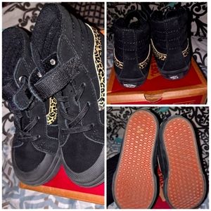 Cheetah print vans- sz 8.5 kids